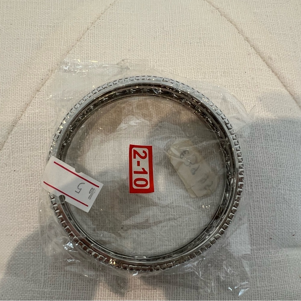 Silver-toned Rhinestone Statement Bangle | In Original Packaging - Picture 5 of 5
